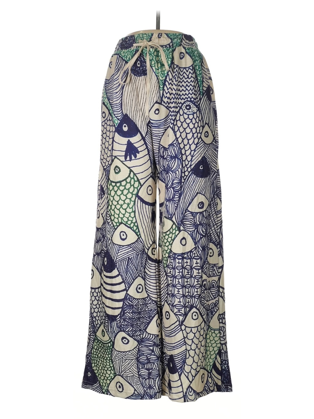 Wide Leg Fish Print Pants